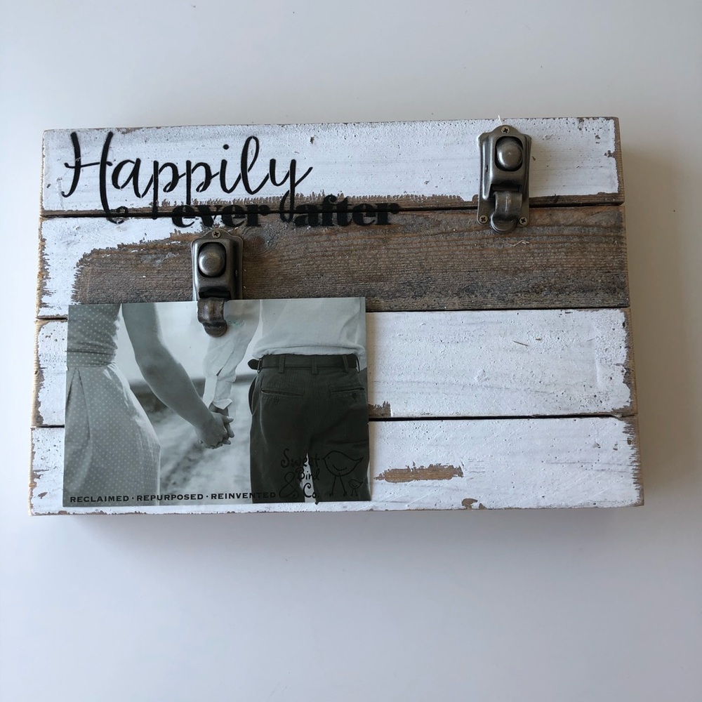 Happily Ever After Wedding Photo Holder